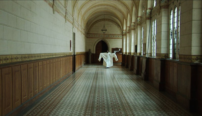 Mönch im Chormantel, Abtei San Isidro de Dueñas, Palencia