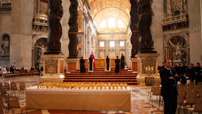 Preparation canonization cermony, Rome 2009